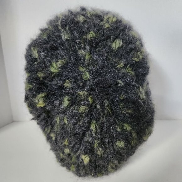 Green Hand Knit Mohair Tuque - Picture 1 of 2